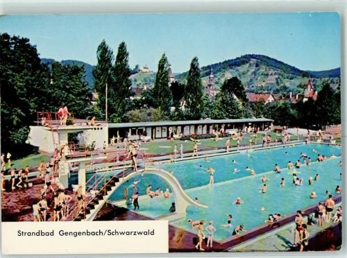 77723 W7614 Gengenbach - Schwimmbad Wasserrutsche