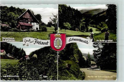 Freiamt Bauernhaus im Brettental Busengraben Brettenbach Schweizerbach