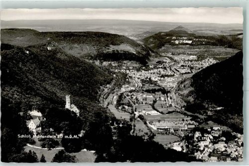 Lichtenstein Schloß Lichtenstein Fliegeraufnahme