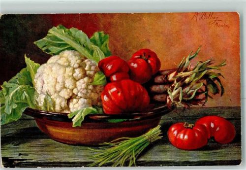 1906 Stilleben Gemüse AK