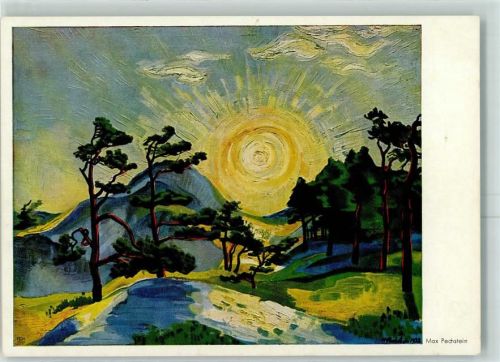 sign. Max Pechstein Verlag Hanfstaengl Nr. 542 AK