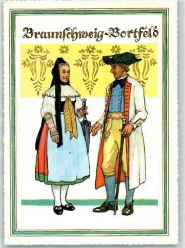 Bortfeld Werbung Köllnflockenwerke Serie Trachten, Zeichnung von Prof. Wilhelm Petersen AK