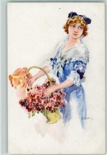 1918 Frau Blumen AK