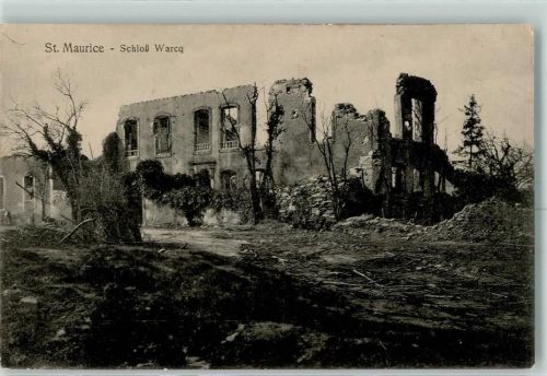 Saint-Maurice Schloss Warca zerstört