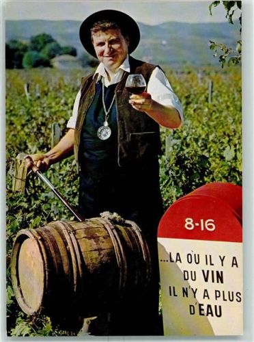 Weinverkostung Weinlese Frankreich AK Wein