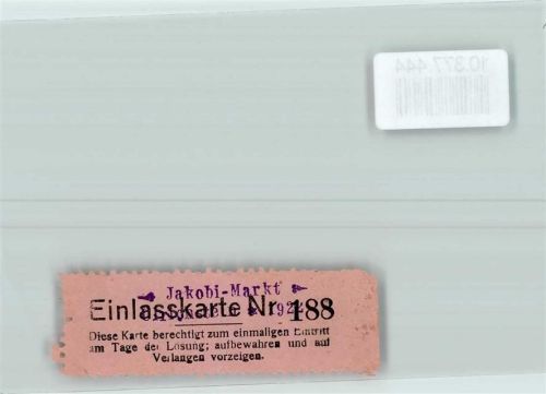 Ulrichstein Einlasskarte Jakobi-Markt