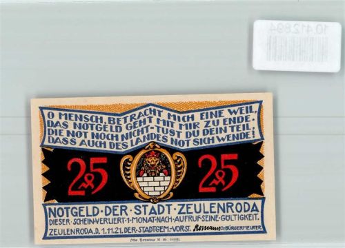 Zeulenroda Notgeld Viadukt