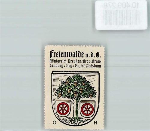 Bad Freienwalde Vignette Wappen Kaffee Hag ca 1920-1940