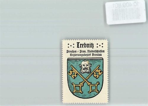 Trebnitz Vignette Wappen Kaffee Hag ca 1920-1940