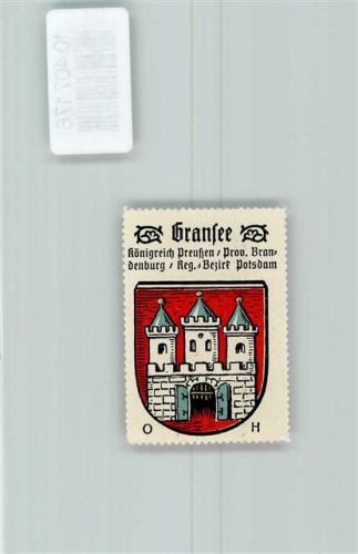 Gransee Vignette Wappen Kaffee Hag 1920-1940 Burg