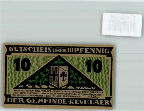 Kevelaer Notgeld Gärtner