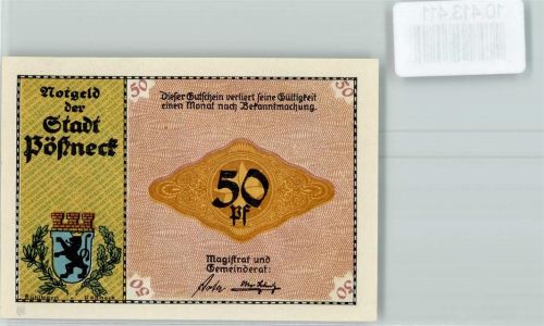 Pößneck Notgeld Kakao-Mühlen