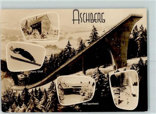 Klingenthal Gr. Aschbergschanze Jugenherberge Skispringer Harry Glaß