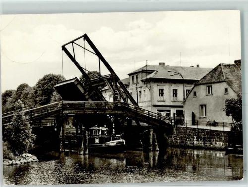 16792 O1434 Zehdenick - Zugbrücke Schiff