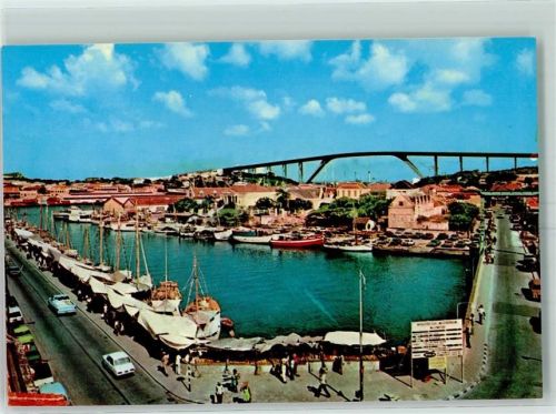 Curacao schwimmender Markt und Julianabrücke