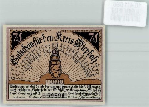 Diepholz Notgeld Schweine Ferkel
