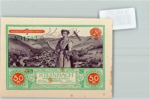 98666 O6121 Steinbach b Hildburghausen - Notgeld
