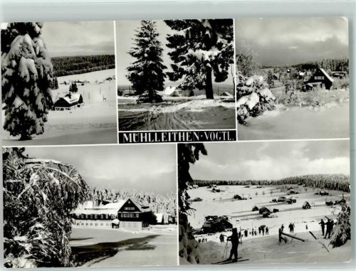 Mühlleithen Winter Skifahrer
