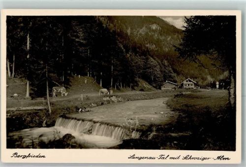 Langenau Schwaiger Alm Langenau-Tal Bergfluß