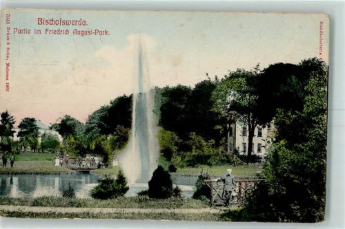 Bischofswerda Wasserfontäne im Friedrich August Park