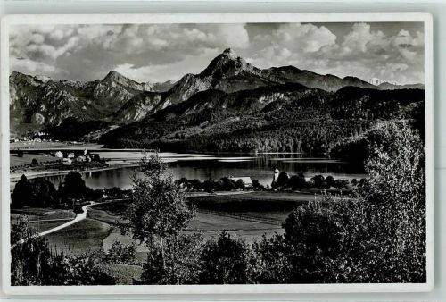 Pfronten Weißensee mit Tegelberg Straußberg Säuling u. Zugspitze
