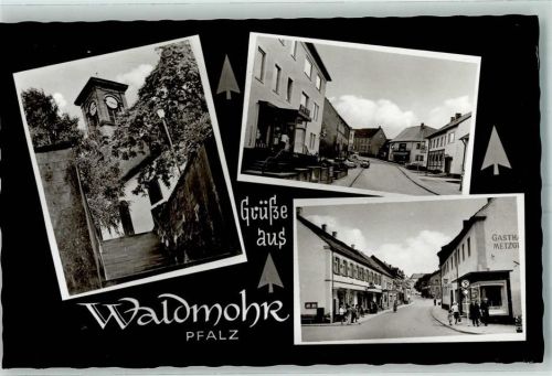 Waldmohr Kirche Gasthaus u. Metzgerei