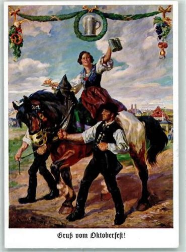 München Roß Münchner Kindl Maßkrüge Hendl Stempel Oktoberfest