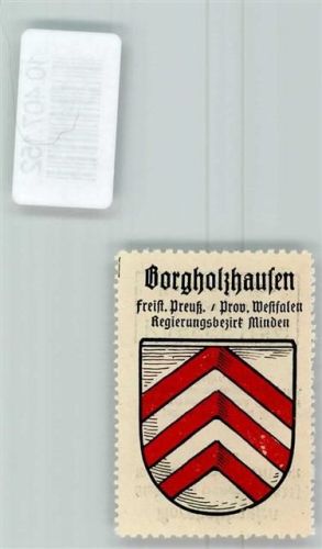 Borgholzhausen Vignette Wappen Kaffee Hag 1920-1940