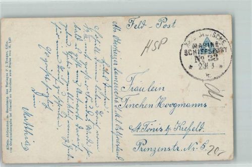 Kaiserl. Deutsche Marine-Schiffspost Nr 23 Seemannslos