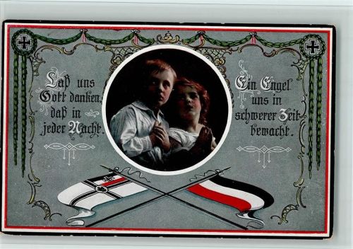 Verlag R+K/L Serie 2635-1 Kinder beten für den Vater im Krieg , schöne AK Gute Erhaltung