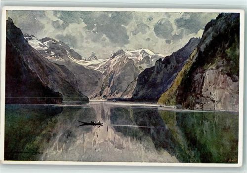 Alpiner Kunstverlag Richter Nr. 5 - Königsee , gute Erhaltung