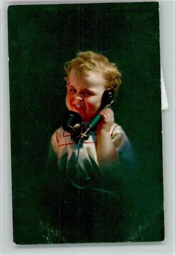 1921 Kind beim Telefonieren AK