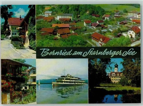 Bernried Starnberger See Ausflugsschiff St. Martinskirche