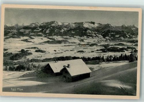 Ofterschwang Egg Alpe Winter Hüttenstempel