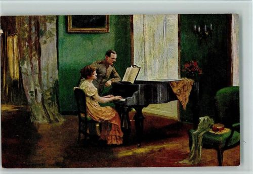 WK I Glückliche Stunden von E. Schneider - Amag Kunst Nr. 68 AK Gute Erhaltung