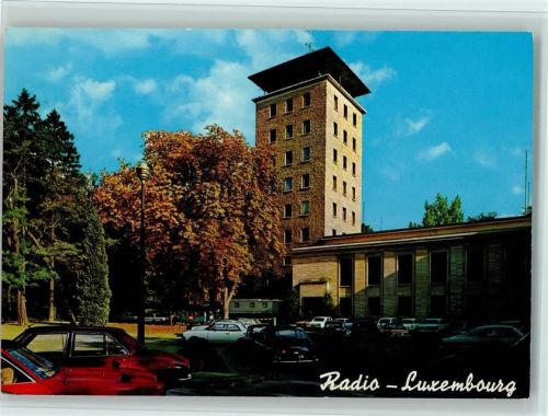 1980 Radio Luxembourg Gebäude AK