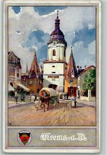 Krems 1911 Steiner Tor Deutscher Schulverein Karte Nr. 175 sign. A.R.