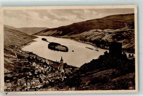 Lorch Ruine Nollich Rhein Toteninsel