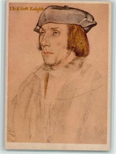 Holbein - Sir Thomas Elyot - Männerporträt , gute Erhaltung