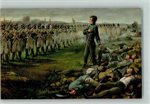 Enkage Karte Serie 1000 - Aus großer Zeit - Erschießung der Schillschen Offiziere 1809 AK