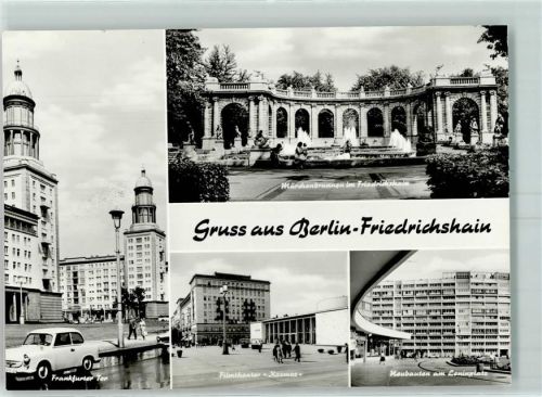 Friedrichshain Frankfurter Tor Filmtheater Kosmos Märchenbrunnen