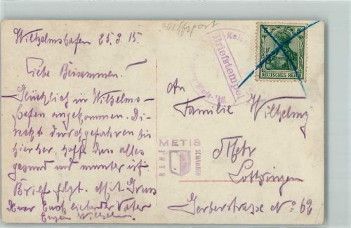1915 Kaiserl. Marine Matrosenbraut Fass