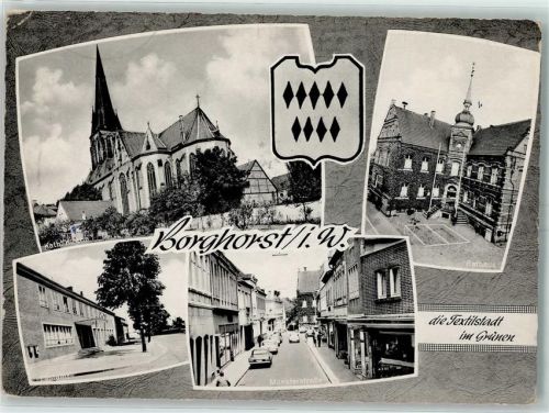 Borghorst Kath. Kirche Postamt Münsterstraße Rathaus