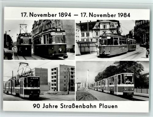 Plauen 90 Jahre Straßenbahn 1984 - Sonderstempel