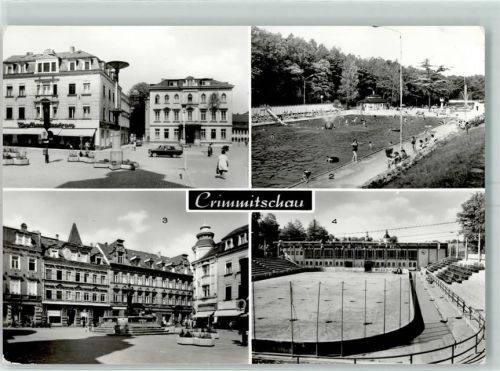 Crimmitschau Marktplatz Schwimmbad Kunsteisstadion