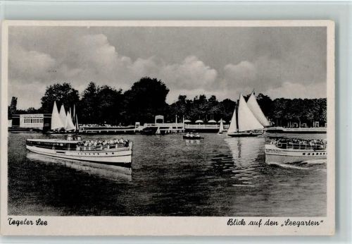 Tegel Tegeler See Blick auf den Seegarten Segelboote