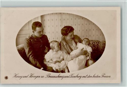 NPG - Familie mit den beiden Prinzen , sehr gute Erhaltung AK