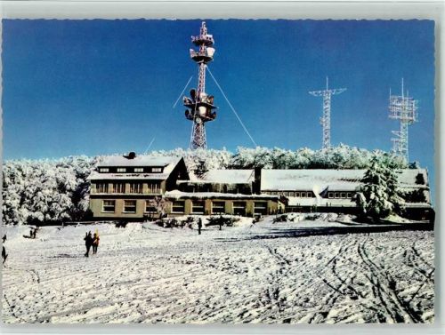 Hoherodskopf Berggasthof Hoherodskopf Funkmasten Winter