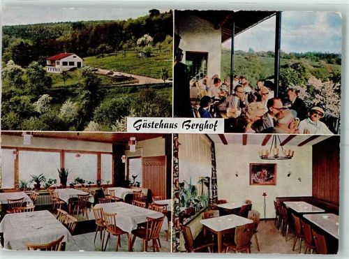 Steinbach Gästehaus Berghof Bes. Fr. Heeg Café Pension Terrasse Baumblüte Gastraum