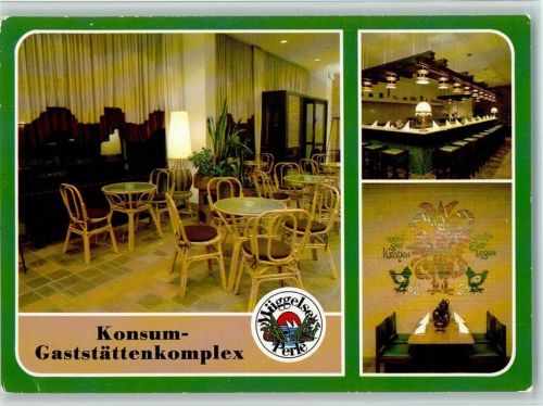 Köpenick Konsum-Gaststättenkomplex Müggelseeperle Innenaufnahmen 3-Bildaufnahme